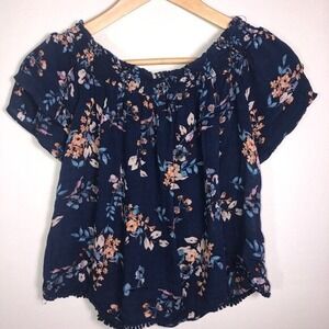 Rewind Blue Floral Boho Size Small